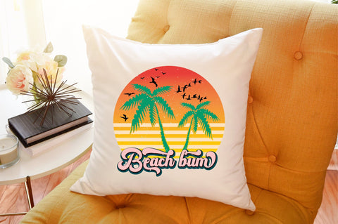 Beach Bum Retro PNG Sublimation designartist 