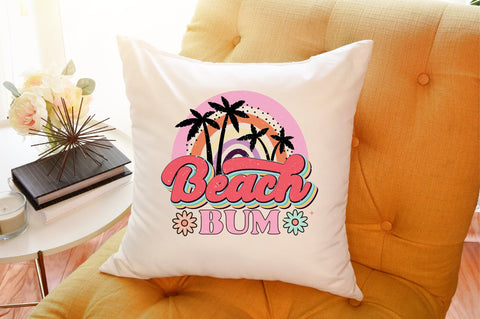 Beach Bum Retro PNG Sublimation designartist 