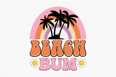 Beach Bum Retro Summer Sublimation SVG designartist 