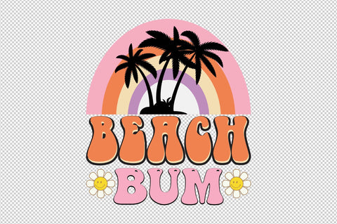 Beach Bum Retro Summer Sublimation SVG designartist 