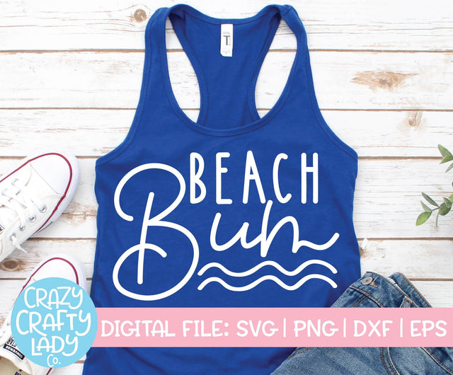 Beach Bum | Summer SVG Cut File SVG Crazy Crafty Lady Co. 