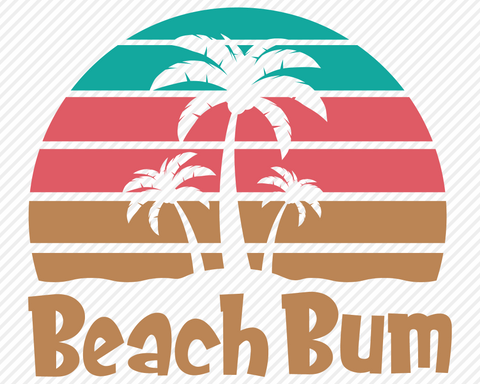 Beach Bum | Summer SVG SVG Texas Southern Cuts 