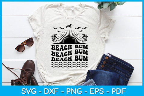 Beach Bum Summer Vacation SVG PNG PDF Cut File SVG Creativedesigntee 