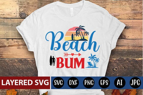 beach bum Svg SVG Blessedprint 