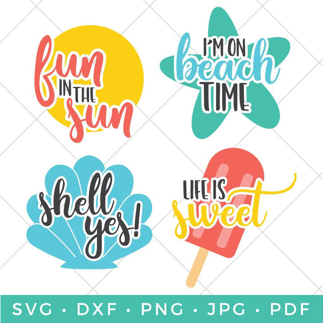 Beach Bundle SVG Hey Let's Make Stuff 