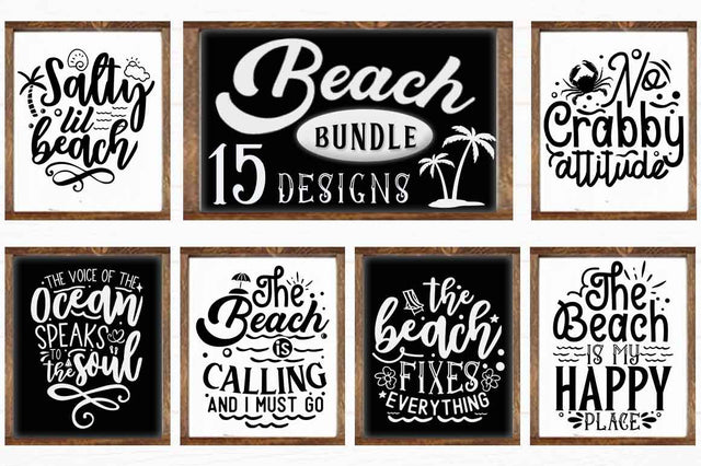Beach Bundle SVG. Summer Sign Bundle SVG etcify 