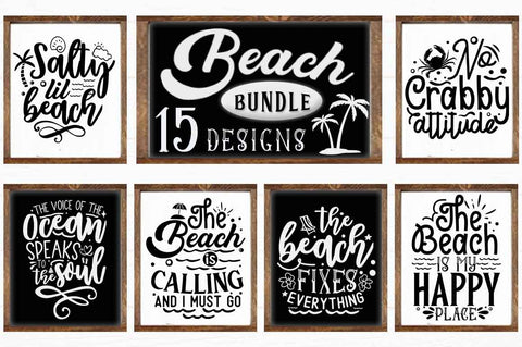 Beach Bundle SVG. Summer Sign Bundle SVG etcify 
