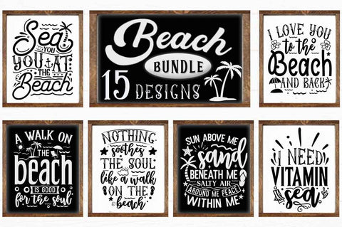 Beach Bundle SVG. Summer Sign Bundle SVG etcify 