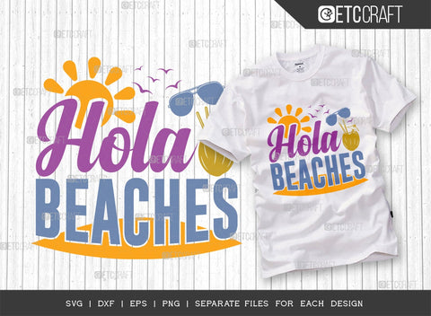 Beach Bundle Vol-01 SVG Cut File | Beach Svg | Beach Junkie Svg | The Beach Is My Happy Place Svg | Beaches Booze And Besties Svg | Hola Beaches Svg | Beach Time Svg | Beach Please Svg | Quote Design SVG ETC Craft 