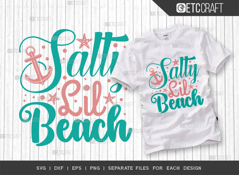 Beach Bundle Vol-06 SVG Cut File | Girl Trip Svg | Get Off My Tail Svg | Let's Be Mermaids Svg | Be Mermazing Svg | Salty Lil Beach Svg | Just A Little Bit Salty Svg | The Ocean Made Me Salty Svg | Quote Design SVG ETC Craft 
