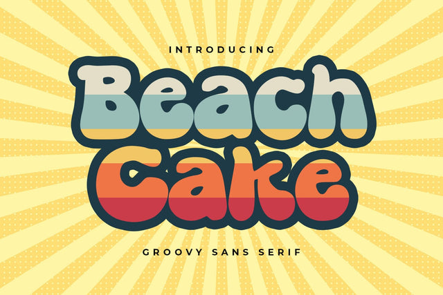 Beach Cake Font Abo Daniel Studio 