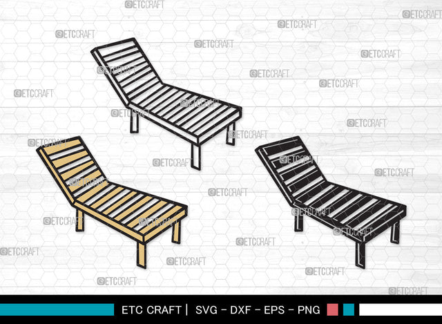 Beach Chair Clipart SVG | Beach Umbrella Svg | Beach Chair Svg | Summer Svg | Beach Chair Clipart SVG ETC Craft 
