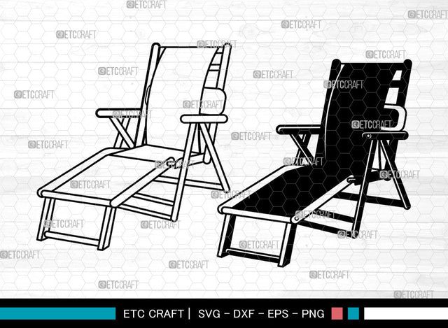 Beach Chair SVG, Beach Svg, chair Svg, Summer Svg, Beach Chair Svg SVG ETC Craft 