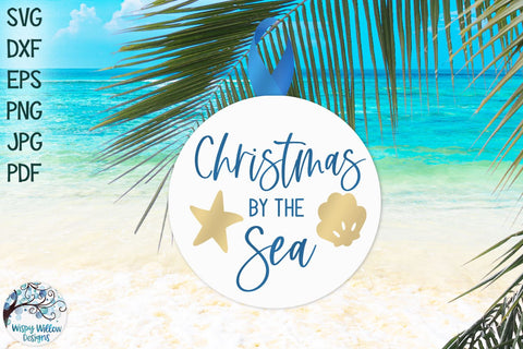 Beach Christmas Ornament SVG Bundle SVG Wispy Willow Designs 