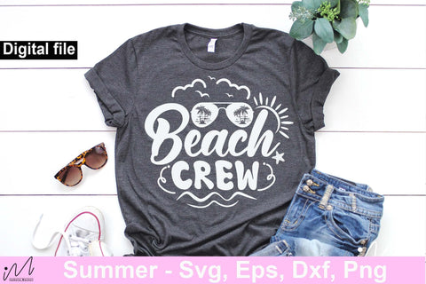Beach crew t shirt svg,Summer svg, Summer t shirt svg, Vacation Svg, Ocean Svg Svg, Beach Svg, Beach t shirt svg, Summer mug svg, Beach time svg, Summer vibes svg, Hello summer svg, Lake time SVG Isabella Machell 