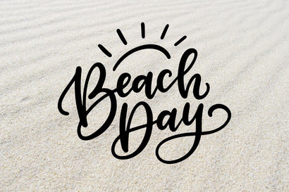 Beach Day SVG, Summer SVG, Hand Lettered SVG Cerebrations 