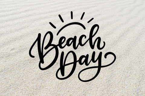 Beach Day SVG, Summer SVG, Hand Lettered SVG Cerebrations 