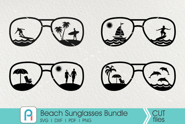 Beach Eyeglasses Svg Bundle SVG Pinoyart Kreatib
