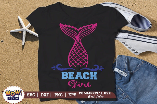Beach girl svg, Beach svg, Summer svg, Vacation svg, Png, Dxf SVG Wowsvgstudio 