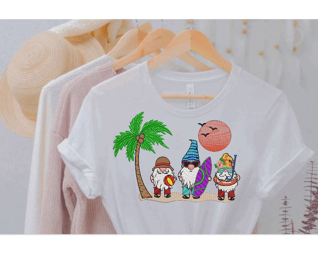 Beach Gnomes Embroidery Design Embroidery/Applique DESIGNS Canada Embroidery 