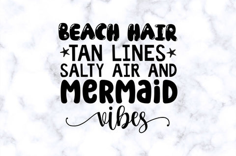 Beach hair tan lines salty air SVG SVG Regulrcrative 