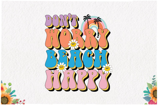 Beach Happy Retro Summer Sublimation Sublimation Jagonath Roy 