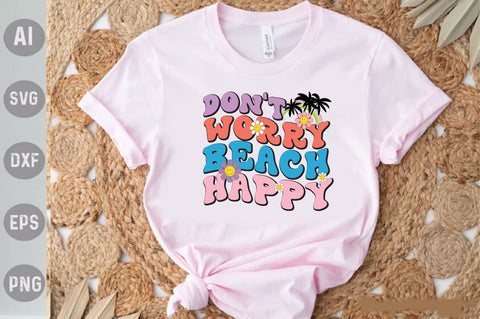 Beach Happy Retro Summer Sublimation SVG designartist 