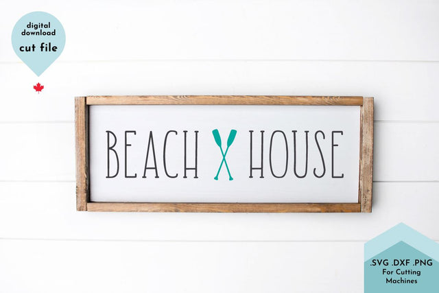 Beach House SVG Cut File SVG Lettershapes 
