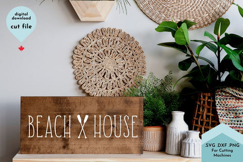 Beach House SVG Cut File SVG Lettershapes 