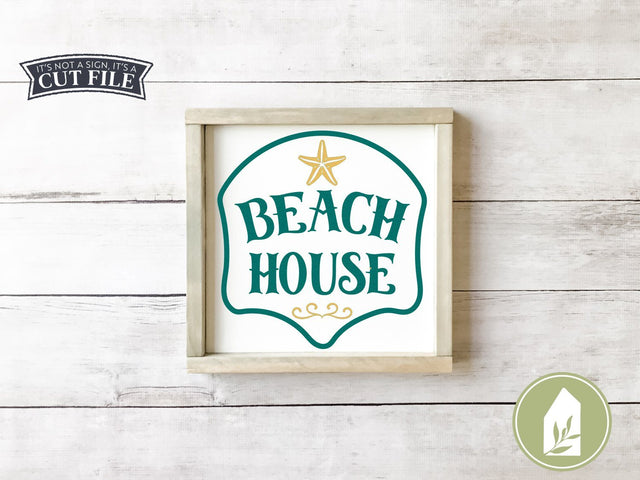 Beach House SVG | Starfish SVG | Summer SVG | Rustic Sign Design SVG LilleJuniper 