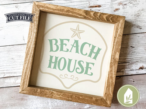 Beach House SVG | Starfish SVG | Summer SVG | Rustic Sign Design SVG LilleJuniper 