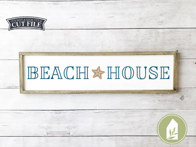 Beach House SVG | Summer SVG | Starfish SVG | Farmhouse Sign Design SVG LilleJuniper 