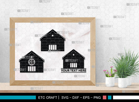 Beach Hut Monogram, Beach Huts Silhouette, Beach Huts SVG, Bamboo House Svg, Wooden House Svg, Home Svg, SB00013 SVG ETC Craft 