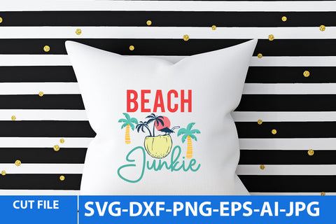 beach Junkie SVG Design SVG BlackCatsMedia 