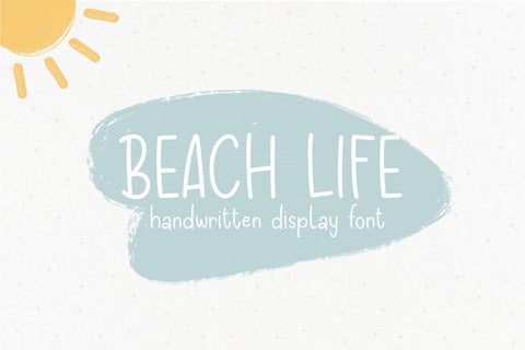 Beach Life Font Sunday Nomad 