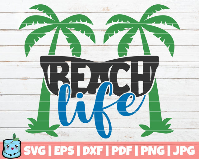 Beach Life SVG MintyMarshmallows 