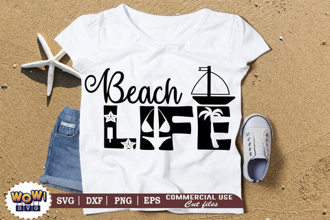 Beach life svg, Summer svg, Beach svg, Png, Dxf SVG Wowsvgstudio 