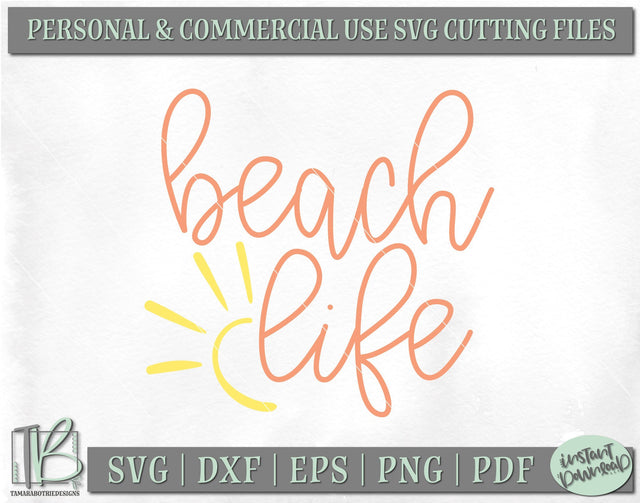 Beach Life SVG, Summer SVG, Beach SVG SVG TB Designs 