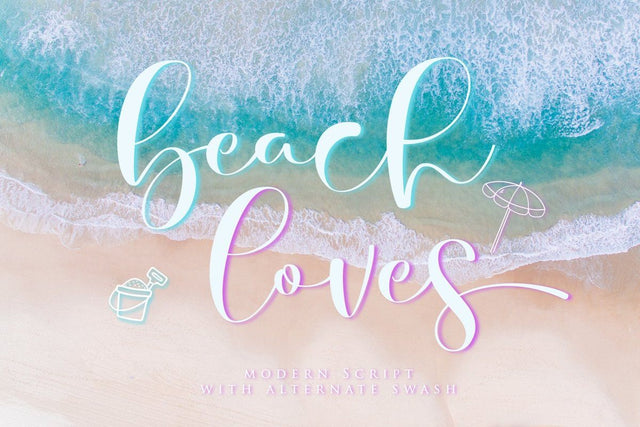 Beach Loves script fonts Font Gilar Studio 