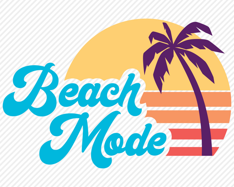 Beach Mode | Summer SVG SVG Texas Southern Cuts 