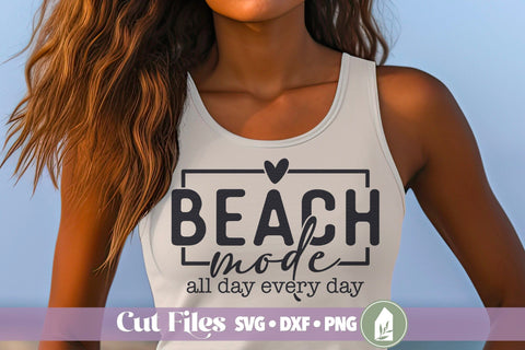 Beach Mode SVG, Vacation Shirt Design SVG LilleJuniper 