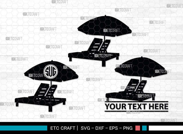 Beach Monogram, Beach Silhouette, Beach SVG, Beach Life Svg, Summer Svg, Nautical Svg, SB00012 SVG ETC Craft 