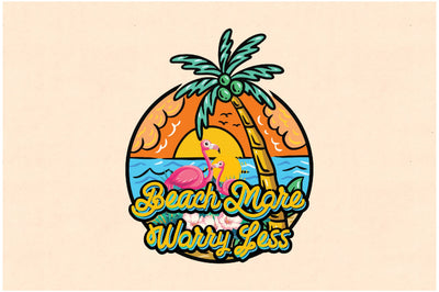 Beach More Worry Less Sublimation Sublimation Jagonath Roy 