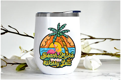 Beach More Worry Less Sublimation Sublimation Jagonath Roy 