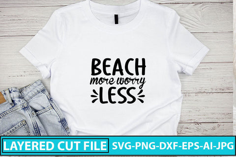 Beach More Worry Less SVG Cut File SVG Syaman 