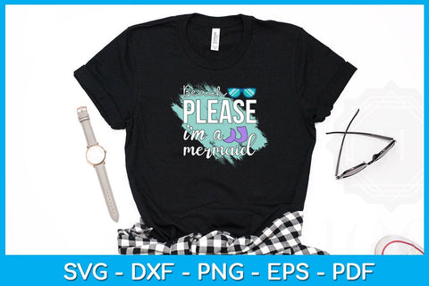 Beach Please I'm A Mermaid PNG Summer Sublimation Printable File Sublimation Creativedesigntee 
