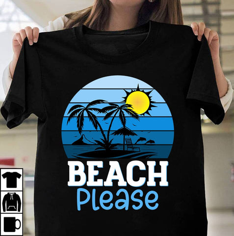 Beach Please Retro Sunset ,Summer Sublimation ,Summer Retro Vintage T-shirt DEsign,SUmmer SVG ,Summer Rtero T-shirt DEsign BUndle SVG Insomnia Std 