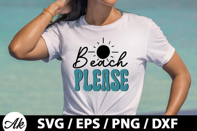 Beach please Retro SVG SVG akazaddesign 