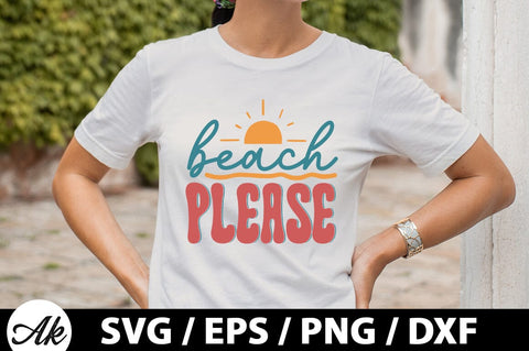 Beach please Retro SVG SVG akazaddesign 