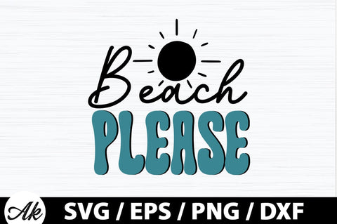 Beach please Retro SVG SVG akazaddesign 